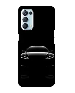 Чехол для OPPO Reno5 4G с картинкой «Силуэт Tesla Night»