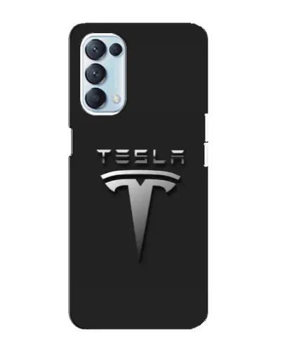 Чехол для OPPO Reno5 4G с картинкой «Стальной логотип Tesla» Чехол для OPPO Reno5 4G с картинкой «Стальной логотип Tesla»