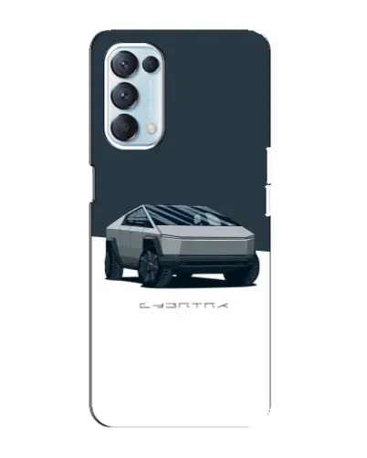 Чехол для OPPO Reno5 4G с картинкой «Серебристый Cybertruck Tesla» Чехол для OPPO Reno5 4G с картинкой «Серебристый Cybertruck Tesla»