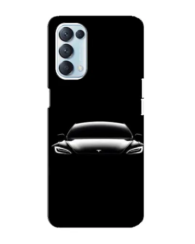 Чехол для OPPO Reno5 4G с картинкой «Фары Tesla Night» Чехол для OPPO Reno5 4G с картинкой «Фары Tesla Night»
