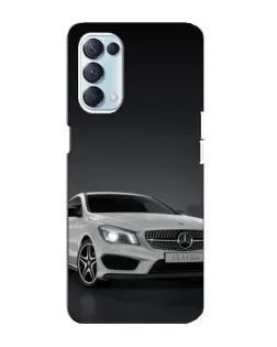 Чехол для OPPO Reno5 4G с картинкой «Mercedes AMG GT Silver»