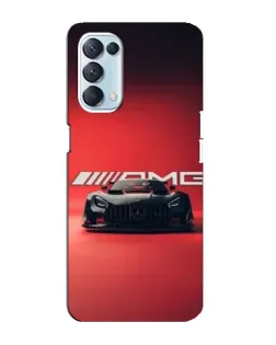 Чехол для OPPO Reno5 4G с картинкой «Mercedes AMG — красная линия»