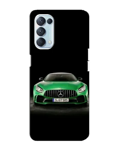 Чехол для OPPO Reno5 4G с картинкой «Mercedes — неоновый лого» Чехол для OPPO Reno5 4G с картинкой «Mercedes — неоновый лого»