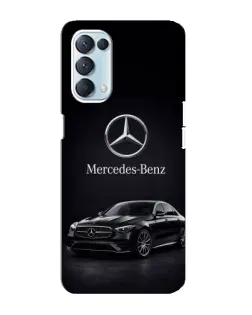Чехол для OPPO Reno5 4G с картинкой «Mercedes — решетка радиатора»