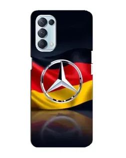 Чехол для OPPO Reno5 4G с картинкой «Mercedes — флаг Германии»