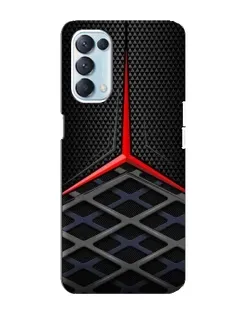 Чехол для OPPO Reno5 4G с картинкой «Mercedes Carbon Grid»