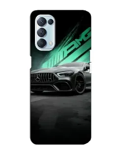 Чехол для OPPO Reno5 4G с картинкой «Темный Mercedes AMG»