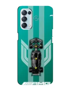 Чехол для OPPO Reno5 4G с картинкой «Mercedes AMG Petronas»