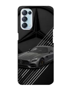 Чехол для OPPO Reno5 4G с картинкой «Mercedes AMG — графика»