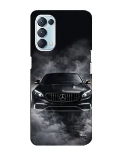 Чехол для OPPO Reno5 4G с картинкой «Mercedes в дыму»