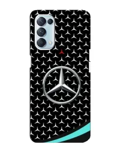 Чехол для OPPO Reno5 4G с картинкой «Mercedes — бирюзовый акцент»