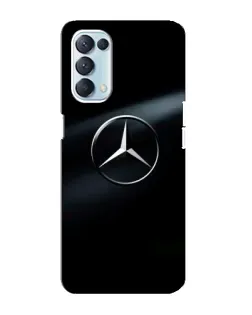 Чехол для OPPO Reno5 4G с картинкой «Mercedes на металле»