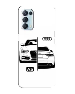 Чохол для OPPO Reno5 4G з картинкою «Audi — контрастний дизайн» Чохол для OPPO Reno5 4G з картинкою «Audi — контрастний дизайн»