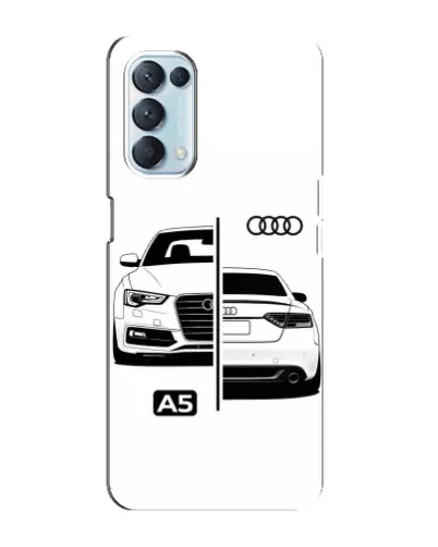 Чехол для OPPO Reno5 4G с картинкой «Audi — контрастный дизайн» Чехол для OPPO Reno5 4G с картинкой «Audi — контрастный дизайн»