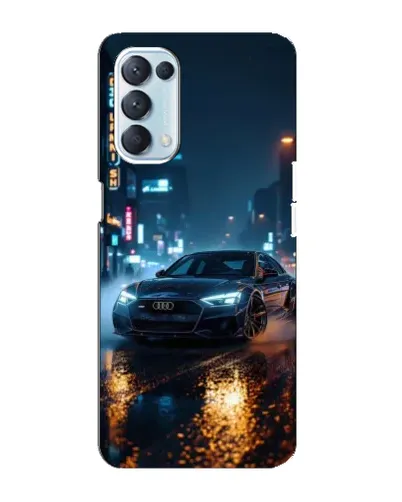 Чехол для OPPO Reno5 4G с картинкой «Ночной город и Audi» Чехол для OPPO Reno5 4G с картинкой «Ночной город и Audi»