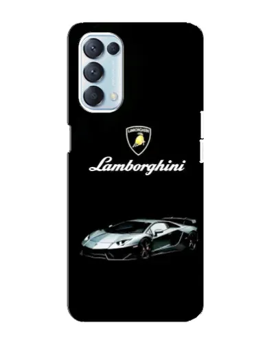 Чехол для OPPO Reno5 4G с картинкой «Логотип Lamborghini классика»