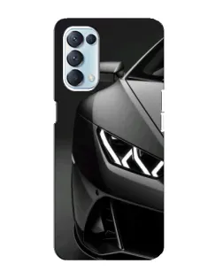 Чехол для OPPO Reno5 4G с картинкой «Lamborghini фары детализация»