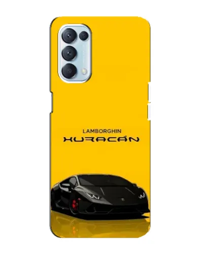 Чехол для OPPO Reno5 4G с картинкой «Lamborghini Huracan черный»