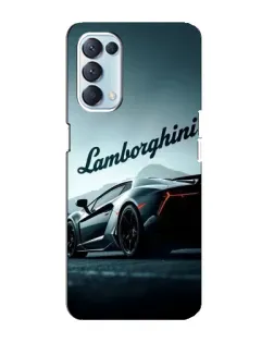 Чехол для OPPO Reno5 4G с картинкой «Классическая надпись Lamborghini»