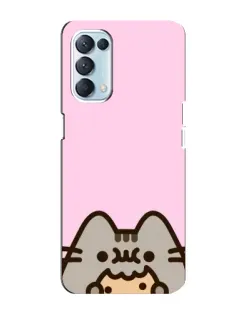 Чохол для OPPO Reno5 4G з картинкою «Pusheen та печиво» Чохол для OPPO Reno5 4G з картинкою «Pusheen та печиво»