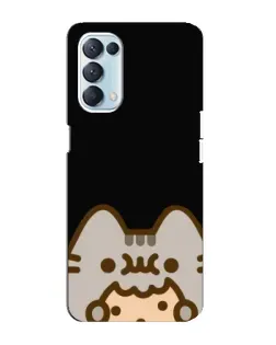 Чехол для OPPO Reno5 4G с картинкой «Пушин на черном» Чехол для OPPO Reno5 4G с картинкой «Пушин на черном»