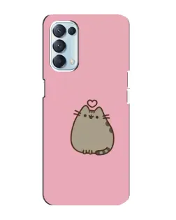 Чехол для OPPO Reno5 4G с картинкой «Pusheen сердце» Чехол для OPPO Reno5 4G с картинкой «Pusheen сердце»
