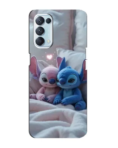 Чехол для OPPO Reno5 4G с картинкой «Плюшевые Стич Ангел» Чехол для OPPO Reno5 4G с картинкой «Плюшевые Стич Ангел»