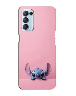 Чохол для OPPO Reno5 4G з картинкою «Stitch визирає»