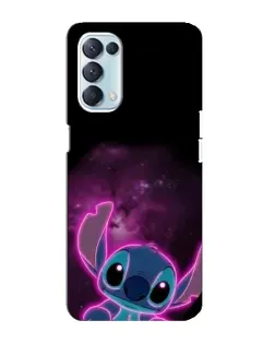 Чохол для OPPO Reno5 4G з картинкою «Неоновий Stitch»