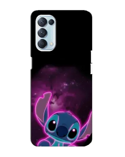 Чехол для OPPO Reno5 4G с картинкой «Неоновый Stitch» Чехол для OPPO Reno5 4G с картинкой «Неоновый Stitch»