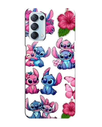 Чехол для OPPO Reno5 4G с картинкой «Стикеры Stitch и Angel» Чехол для OPPO Reno5 4G с картинкой «Стикеры Stitch и Angel»