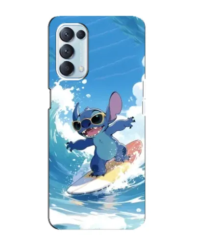 Чехол для OPPO Reno5 4G с картинкой «Стич на волне» Чехол для OPPO Reno5 4G с картинкой «Стич на волне»