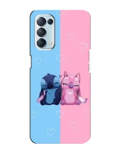 Чохол для OPPO Reno5 4G з картинкою «Stitch та Angel Love»
