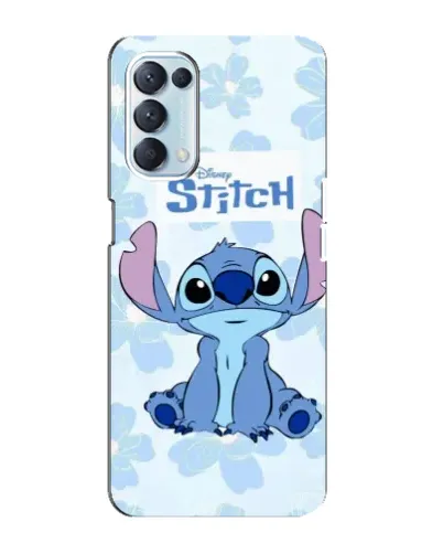 Чехол для OPPO Reno5 4G с картинкой «Stitch среди цветов» Чехол для OPPO Reno5 4G с картинкой «Stitch среди цветов»