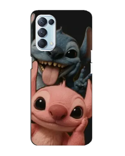 Чехол для OPPO Reno5 4G с картинкой «Стич и Ангел» Чехол для OPPO Reno5 4G с картинкой «Стич и Ангел»