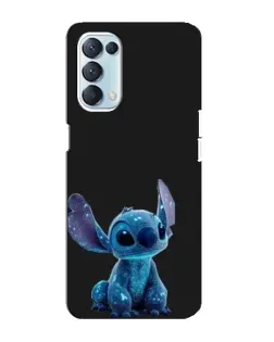 Чохол для OPPO Reno5 4G з картинкою «Стіч на чорному»
