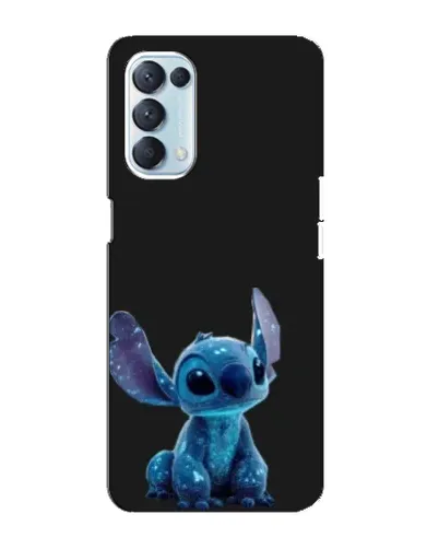 Чехол для OPPO Reno5 4G с картинкой «Стич на черном» Чехол для OPPO Reno5 4G с картинкой «Стич на черном»