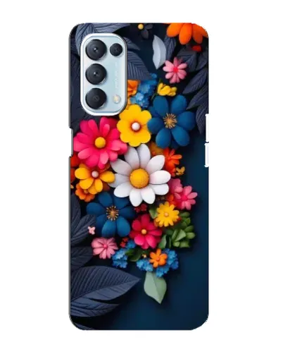 Чехол для OPPO Reno5 4G с картинкой «Цветочная феерия» Чехол для OPPO Reno5 4G с картинкой «Цветочная феерия»