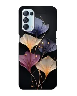 Чехол для OPPO Reno5 4G с картинкой «Лиловые цветы грации»