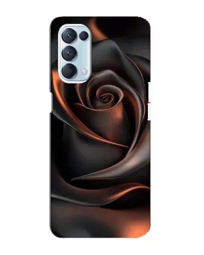 Чехол для OPPO Reno5 4G с картинкой «Шелковая черная роза» Чехол для OPPO Reno5 4G с картинкой «Шелковая черная роза»