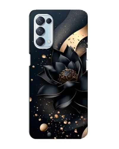 Чехол для OPPO Reno5 4G с картинкой «Черный лотос» Чехол для OPPO Reno5 4G с картинкой «Черный лотос»