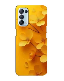 Чехол для OPPO Reno5 4G с картинкой «Золотые лепестки»