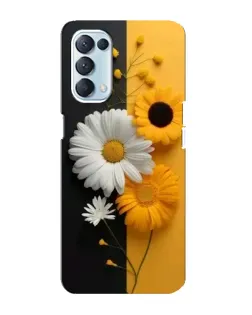 Чехол для OPPO Reno5 4G с картинкой «Подсолнух и ромашка»