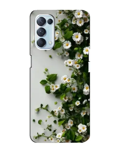 Чехол для OPPO Reno5 4G с картинкой «Ветка мелких белых цветов» Чехол для OPPO Reno5 4G с картинкой «Ветка мелких белых цветов»