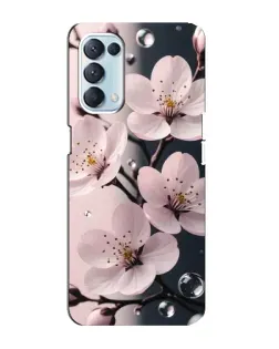 Чехол для OPPO Reno5 4G с картинкой «Нежная сакура и капли»