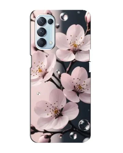 Чехол для OPPO Reno5 4G с картинкой «Нежная сакура и капли» Чехол для OPPO Reno5 4G с картинкой «Нежная сакура и капли»