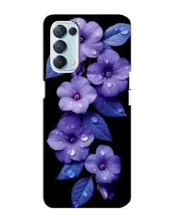Чохол для OPPO Reno5 4G з картинкою «Фіолетові квіти з росою» Чохол для OPPO Reno5 4G з картинкою «Фіолетові квіти з росою»