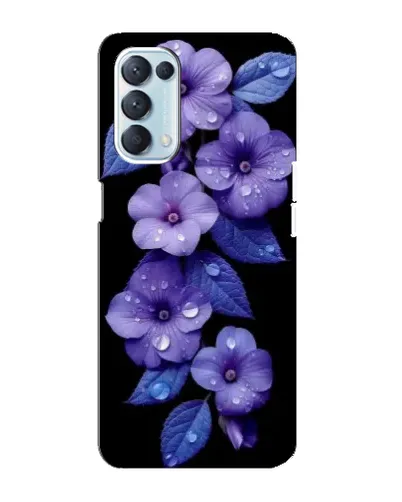 Чехол для OPPO Reno5 4G с картинкой «Фиолетовые цветы с росою» Чехол для OPPO Reno5 4G с картинкой «Фиолетовые цветы с росою»