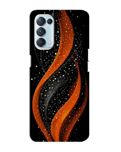 Чехол для OPPO Reno5 4G с картинкой «Огненная звездная волна»