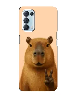 Чехол для OPPO Reno5 4G с картинкой «Капибара виктория»